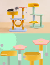 Load image into Gallery viewer, Flower Design Cat Climbing Tree