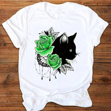 Load image into Gallery viewer, Flower Cat T-Shirt