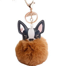 Load image into Gallery viewer, Pompom Key Chain - San Frenchie