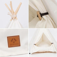 Load image into Gallery viewer, Pet Teepee House w/ FREE Cushion - San Frenchie