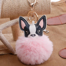 Load image into Gallery viewer, Pompom Key Chain - San Frenchie