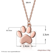 Load image into Gallery viewer, Dog Paw Pendant Necklace - San Frenchie