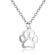Load image into Gallery viewer, Stainless Steel Paw Print Necklace - San Frenchie