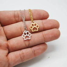 Load image into Gallery viewer, Stainless Steel Paw Print Necklace - San Frenchie