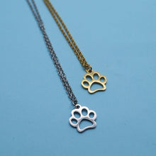 Load image into Gallery viewer, Stainless Steel Paw Print Necklace - San Frenchie