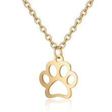 Load image into Gallery viewer, Stainless Steel Paw Print Necklace - San Frenchie