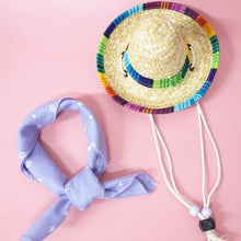 Load image into Gallery viewer, Summer Straw Hat (w/ FREE Scarf) - San Frenchie