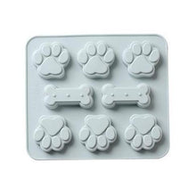 Load image into Gallery viewer, Puppy Dog Paw and Bone Silicone Molds - San Frenchie