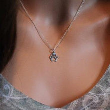 Load image into Gallery viewer, Stainless Steel Paw Print Necklace - San Frenchie