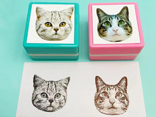 Load image into Gallery viewer, Custom Pet Portrait Stamp