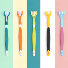 Load image into Gallery viewer, 5 Pcs Three Sided Pet Toothbrush - San Frenchie