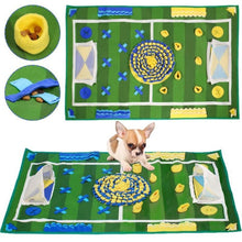 Load image into Gallery viewer, Football Field Dog Snuffle Feeding Mat - San Frenchie