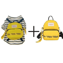 Load image into Gallery viewer, Tee Shirt w/ attached Backpack for Dogs - San Frenchie