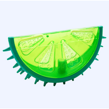Load image into Gallery viewer, lime dog squeak chew toy for teething