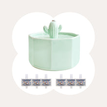 Load image into Gallery viewer, Cactus Style Cat Water Fountain
