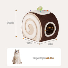 Load image into Gallery viewer, Choco Swiss Roll Cat Cave

