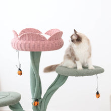 Load image into Gallery viewer, Yellow Tulip Cat Tree
