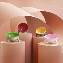 Load image into Gallery viewer, Contrasting Color Cat Bowl

