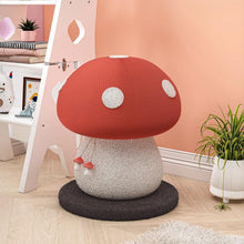 Load image into Gallery viewer, Mushroom Cat Scratcher displayed on a shelf in the living room, fitting modern decor.
