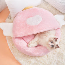 Load image into Gallery viewer, Cozy Angel Pet Sleeping Bag - San Frenchie

