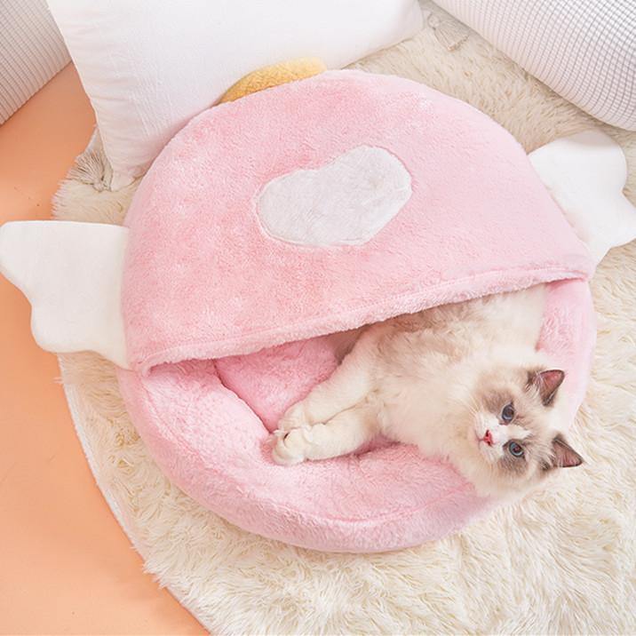 Cozy Angel Pet Sleeping Bag - San Frenchie
