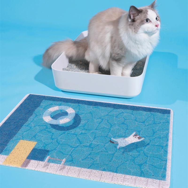 Summer Pool Cat Litter Mat - San Frenchie
