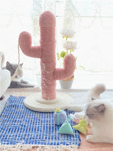 Load image into Gallery viewer, Pink Cactus Cat Climbing Tree
