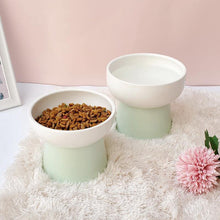 Load image into Gallery viewer, Candy Color Ceramics High Foot Pet Bowl - San Frenchie
