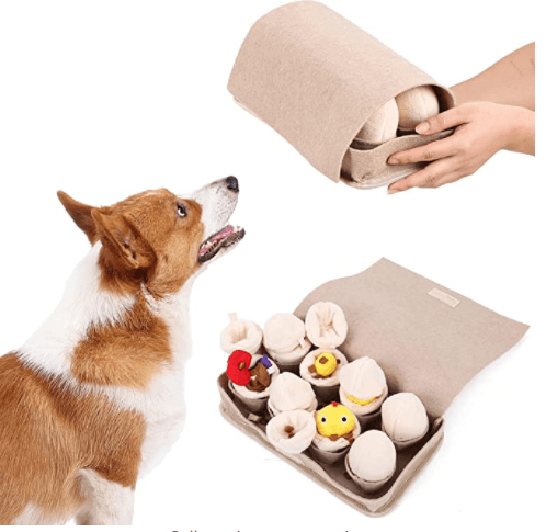 Egg Tray Snuffle Box Pet Toy - San Frenchie