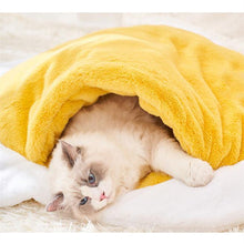 Load image into Gallery viewer, Fried Egg Closed Cat Bed - San Frenchie
