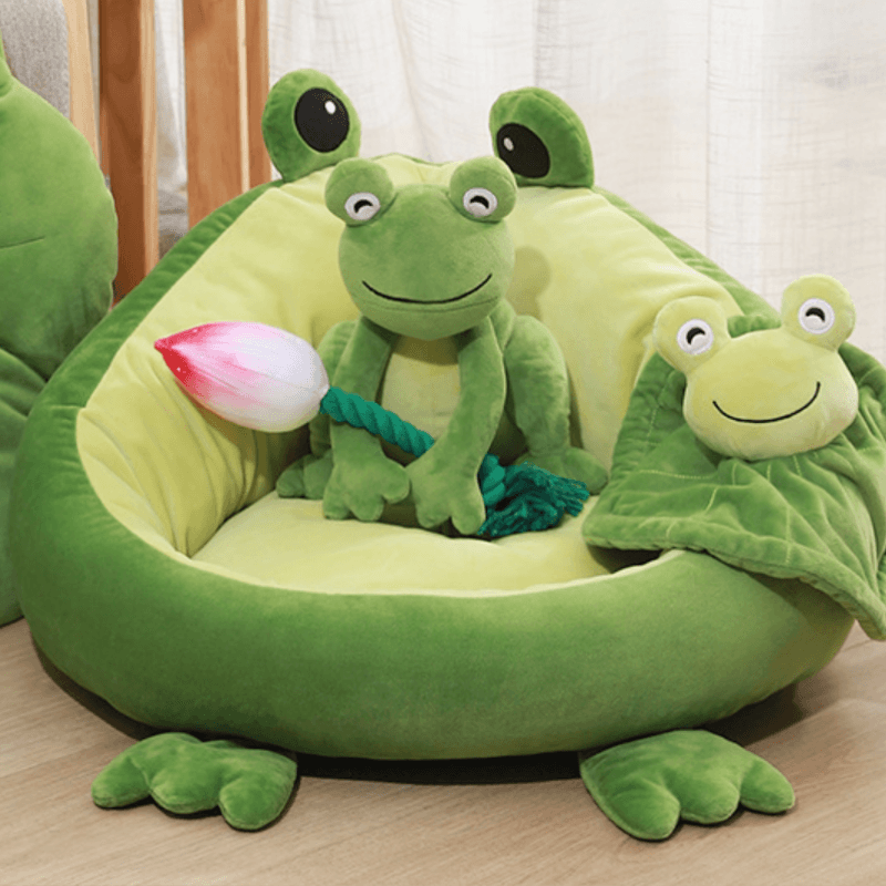 Deluxe Frog Pet Bed - San Frenchie