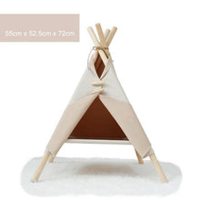 Load image into Gallery viewer, Canvas Pet Tepee Bed - San Frenchie
