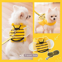 Load image into Gallery viewer, Bee Harness and Leash Set - Pet Halloween Costume - San Frenchie

