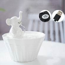 Load image into Gallery viewer, Elephant Shaped Cat Drinking Fountain - San Frenchie
