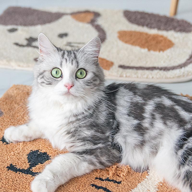 Cat Shaped Plush Mat - San Frenchie