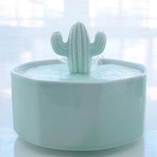 Load image into Gallery viewer, Cactus Style Cat Drinking Fountain - San Frenchie
