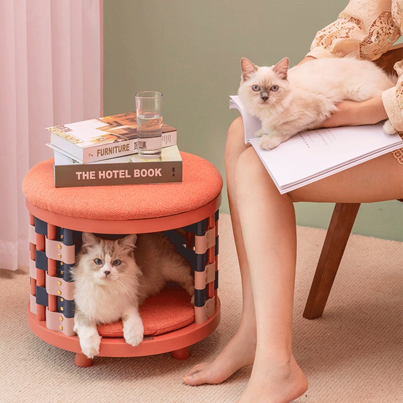 2 in 1 Round Stool Cat House