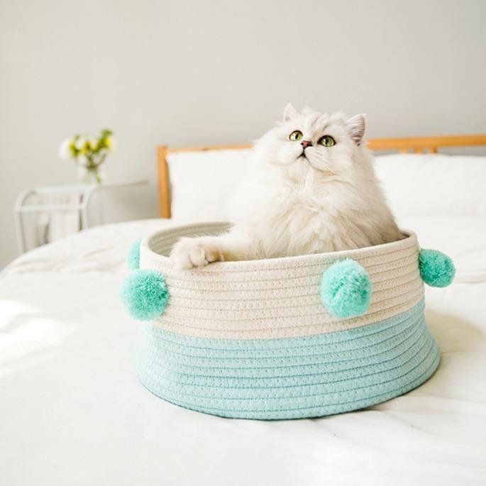 Woven Basket Bed for Small Pets - San Frenchie