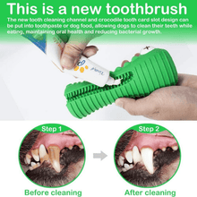 Load image into Gallery viewer, Crocodile Toothbrush and Chew Toy - San Frenchie
