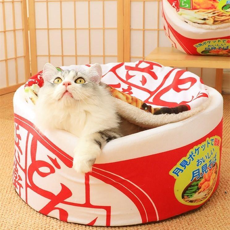 Cup Noodles Shaped Cat House - San Frenchie