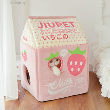 Load image into Gallery viewer, Kawaii Style Winter Closed Cat House - San Frenchie
