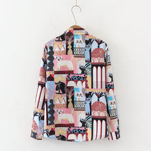 Load image into Gallery viewer, Cat Collage Print Blouse
