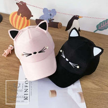 Load image into Gallery viewer, Embroidery Cat Ears Cap - San Frenchie

