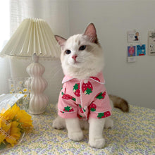 Load image into Gallery viewer, Cat Strawberry Pajamas - San Frenchie
