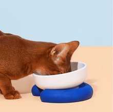 Load image into Gallery viewer, Colorful Ceramic Cat Bowl with Non-slip Base - San Frenchie
