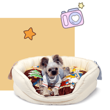 Load image into Gallery viewer, Christmas Design Soft Dog Bed - San Frenchie
