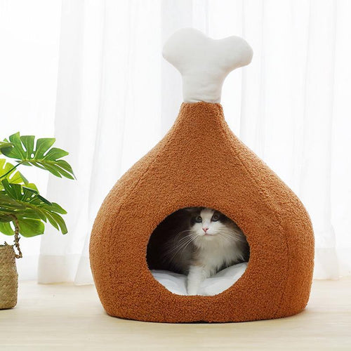 Chicken Drumstick Shaped Cat House - San Frenchie