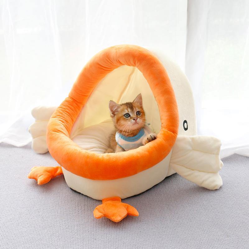 Cartoon Duck Carrot Cat House - San Frenchie