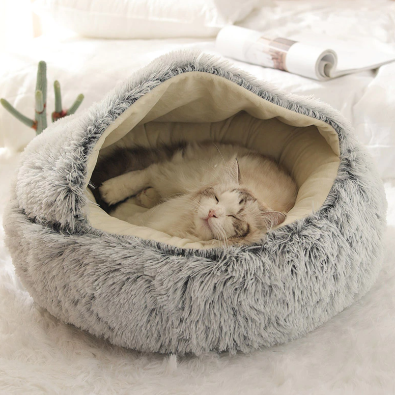 #1 Fluffy Calming Pet Cave - San Frenchie