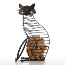 Load image into Gallery viewer, Cat Wine Cork Holder Figurine
